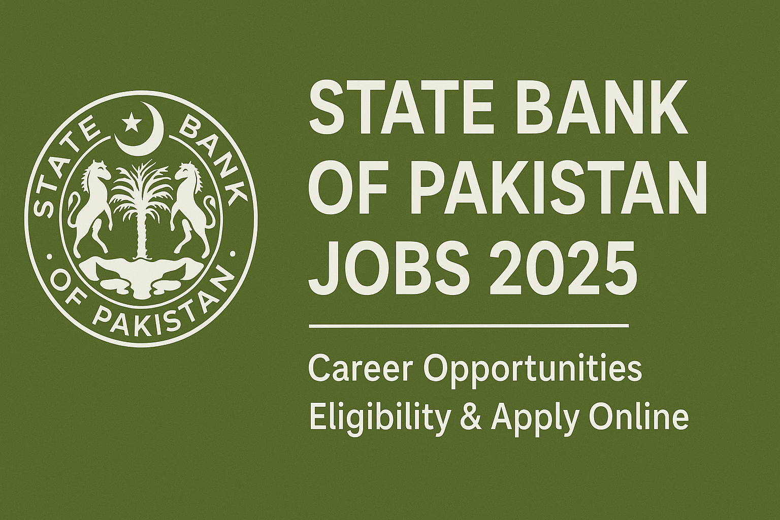 State Bank of Pakistan Jobs 2025 – Apply Online