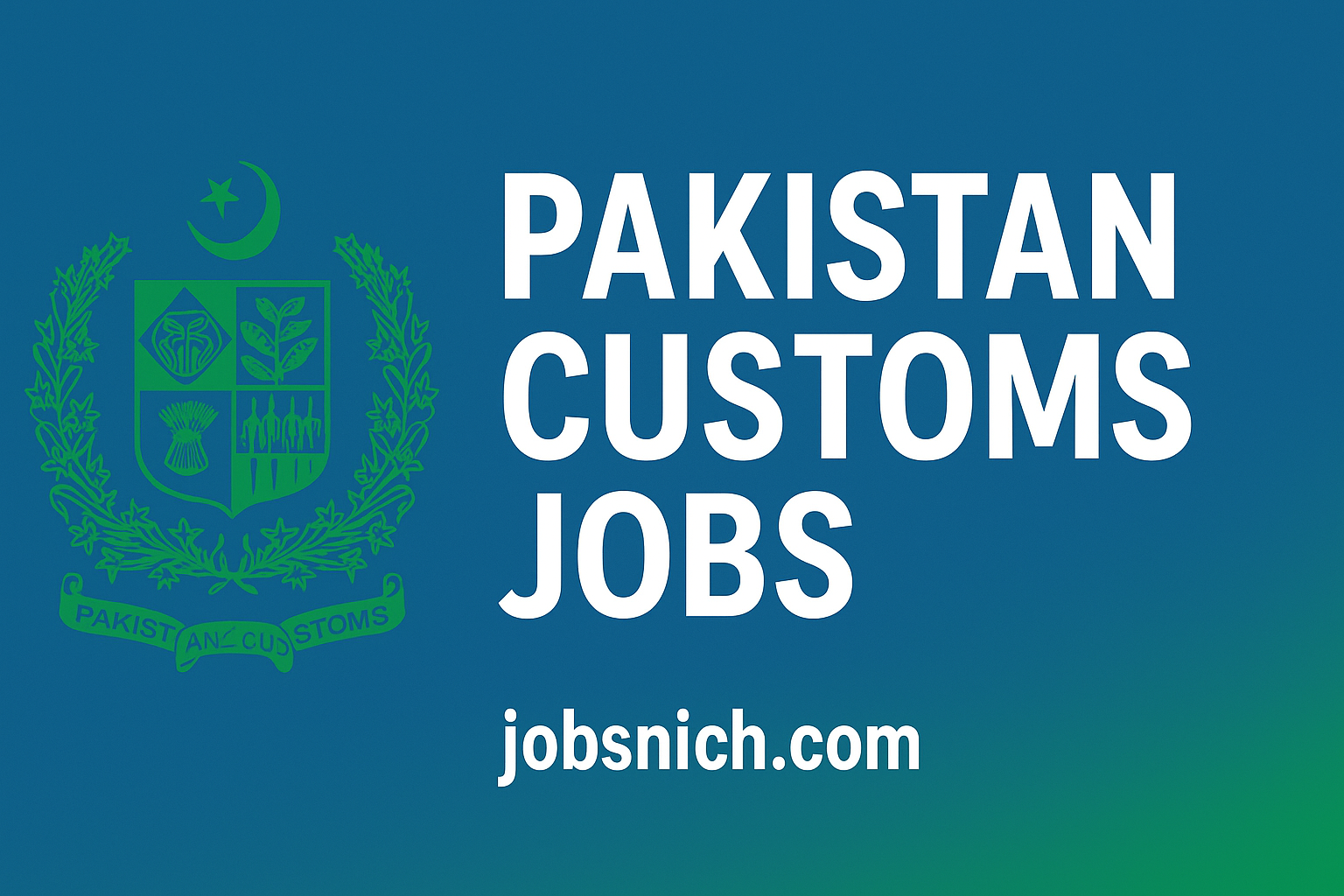 Pakistan Customs Jobs 2025 | Apply Online